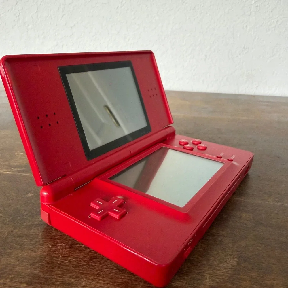 Nintendo DS Lite Super Mario Edition Console Game Bundle 7 Games Case Tested